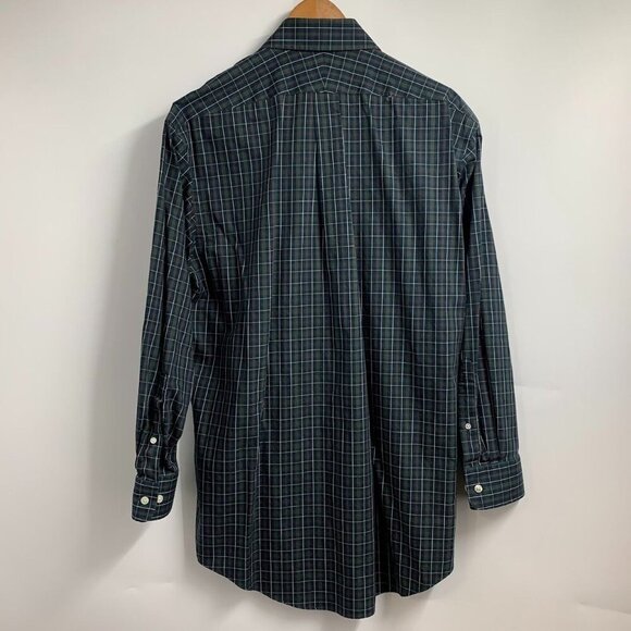 Lands' End Men's Plaid Check (Lot of 3) Button Up Long Sleeve Shirt Size 16.5/32 - Picture 7 of 14